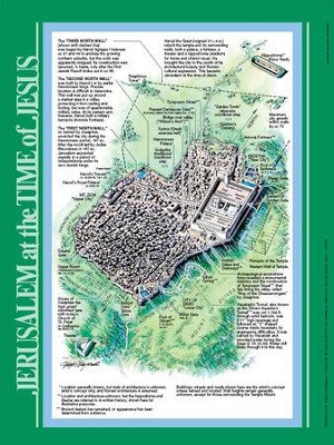 Cover of Jerusalem at the Time of Jesus Laminated Wall Chart
