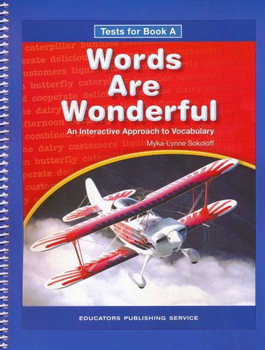 Cover of Words Are Wonderful A Tests (Homeschool Edition)