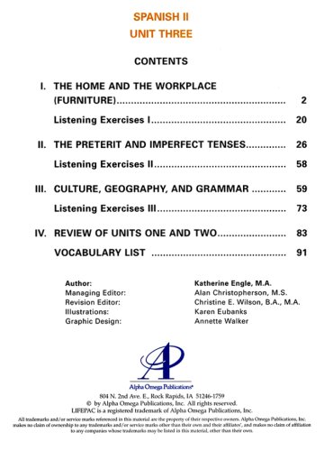 Cover of Spanish 2 Lifepac 3: Prepositions