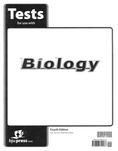 Cover of BJU Press Biology Grade 10 Test Pack, Fourth Edition