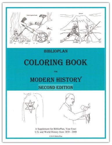 Cover of BiblioPlan Coloring Book for Modern History (2nd Edition)