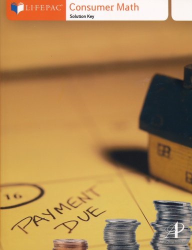 Cover of Consumer Math Solutions & Test Key