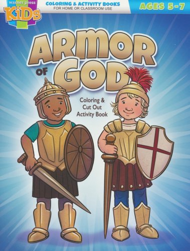 Cover of Armor of God Coloring & Cut Out Activity Book--Ages 5 to 7