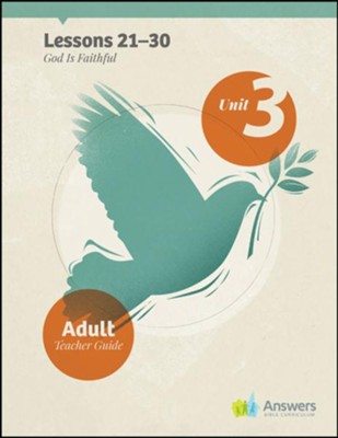 Cover of Answers Bible Curriculum Adults Unit 3 Teacher Guide (2nd Edition)