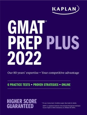 Cover of GMAT Prep Plus 2022: 6 Practice Tests + Proven Strategies + Online