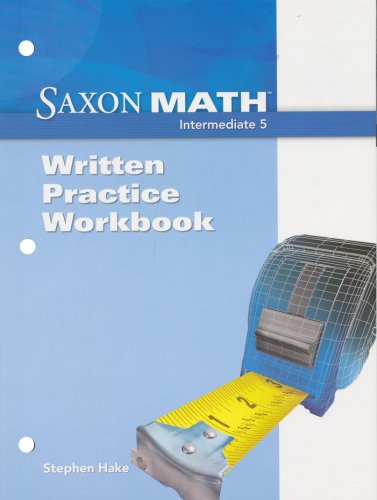 Cover of Saxon Math Intermediate 5 Written Practice Workbook