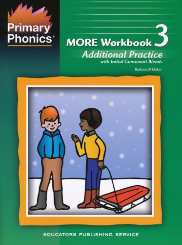 Cover of Primary Phonics' More Workbook 3, Additional Practice, with Initial Consonant Blend (Homeschool Edition)