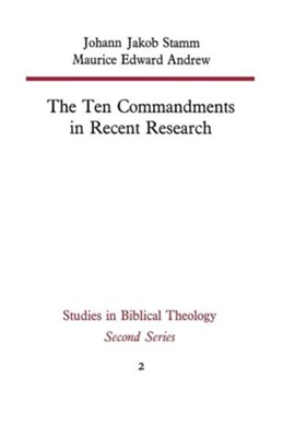 Cover of The Ten Commandments in Recent Research