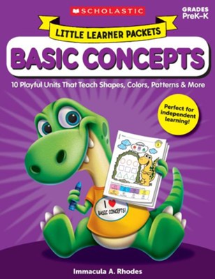Cover of Little Learner Packets: Basic Concepts: 10 Playful Units That Teach Shapes, Colors, Patterns & More