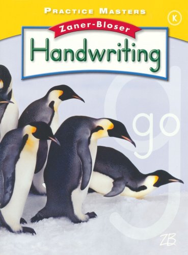 Cover of Zaner-Bloser Handwriting Grade K: Student Edition & Practice Masters (Homeschool Bundle -- 2016 Edition)