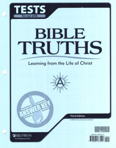 Cover of BJU Press Bible Truths A Test Answer Key, Grade 7, 3rd Edition