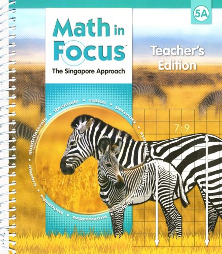 Cover of Math in Focus: The Singapore Approach Grade 5 First Semester Homeschool Package