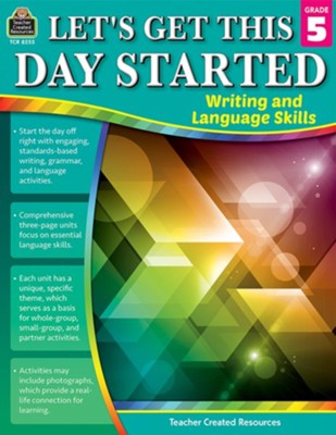 Cover of Let's Get This Day Started: Writing and Language Skills (Grade 5)
