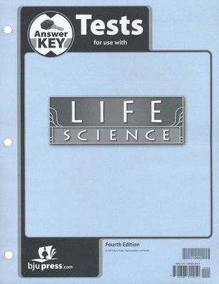 Cover of BJU Press Life Science Grade 7 Test Key, 4th Edition