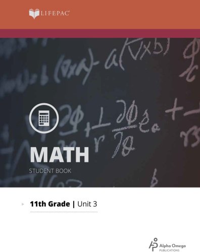 Cover of Grade 11 Math Lifepac 3: Linear Equations and Inequalities