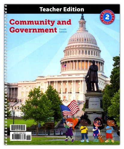 Cover of BJU Press Heritage Studies Grade 2 Teacher Edition: Community and Government (4th Edition)