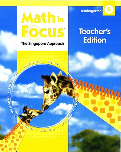 Cover of Math in Focus: The Singapore Approach Grade K Second Semester Homeschool Package