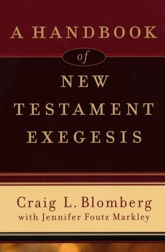 Cover of A Handbook of New Testament Exegesis