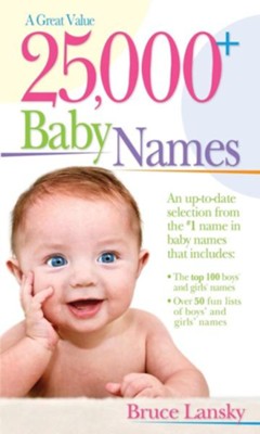 Cover of 25,000+ Baby Names