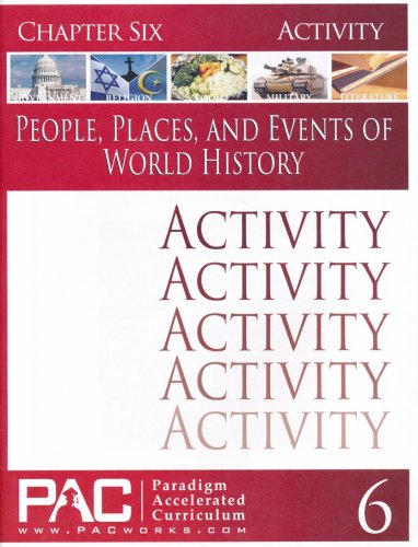 Cover of People, Places, & Events of World History Chapter 6 Activities