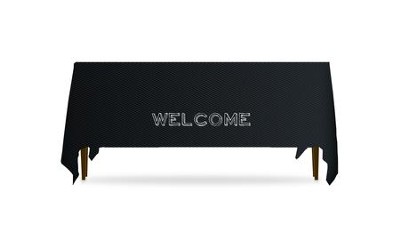 Cover of Chalk Welcome Table Throw, 128 inches x 58 inches