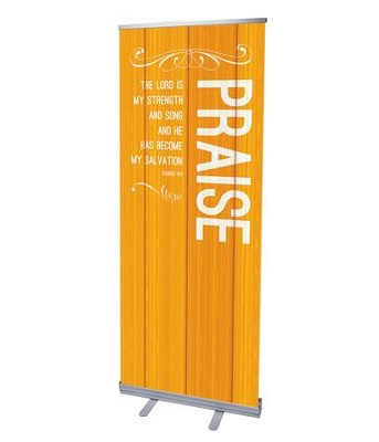 Cover of Painted Wood Praise (31 inch x 79 inch) RollUp Banner