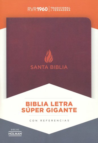 Cover of Biblia RVR 1960 Letra Super Gigante, Piel Fab. Marron, Ind. (RVR 1960 Super Giant-Print Bible, Bon. Leather, Brown, Ind.)