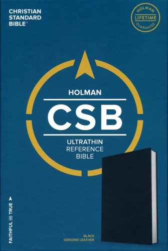 Cover of CSB Ultrathin Reference Bible--genuine leather, black