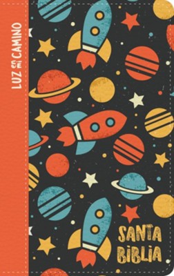 Cover of NVI Biblia Luz en mi camino (NVI Light in My Way Bible, soft leather-look, rockets)