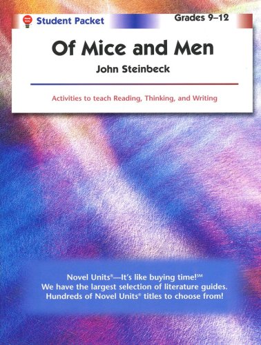 Cover of Of Mice and Men, Novel Units Student Packet, Grades 9-12
