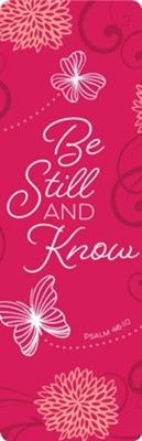 Cover of Be Still and Know - Faux Leather Bookmark