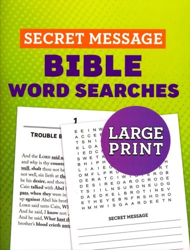 Cover of Secret Message Bible Word Searches Large Print