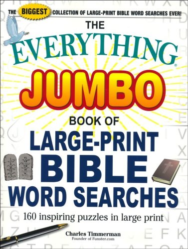 Cover of The Everything Jumbo Book of Large-Print Bible Word Searches