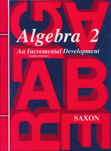 Cover of Saxon Algebra 2 Homeschool Kit with Solutions Manual, 3rd Edition