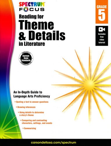 Cover of Spectrum Reading for Theme and Details in Literature, Grade 5