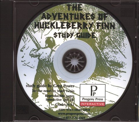 Cover of Adventures of Huckleberry Finn Study Guide on CDROM