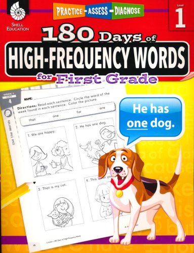 Cover of 180 Days of High-Frequency Words for First Grade (Level 1)