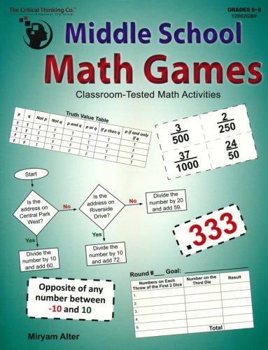 Cover of Math Games Middle School