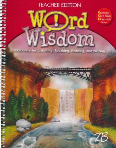 Cover of Zaner-Bloser Word Wisdom Grade 7: Student & Teacher Editions (Homeschool Bundle)