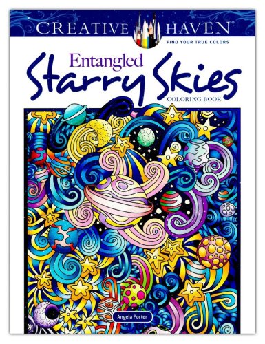 Cover of Creative Haven Entangled Starry Skies Coloring Book