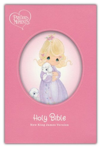 Cover of NKJV Precious Moments Small Hands Bible, Comfort Print--hardcover, pink