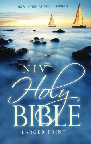 Cover of NIV Holy Bible Economy Edition, Larger Print, --softcover, blue