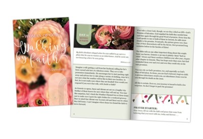 Cover of KJV Woman of God, Walking By Faith Softcover Devotional Book