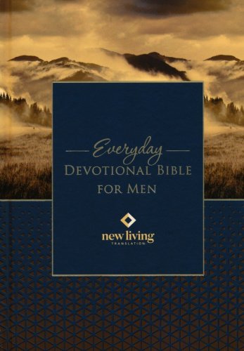 Cover of NLT Devotional Bible for Men--hardcover, clouds