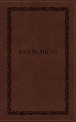 Cover of Biblia Reina-Valera 1960, Tierra Santa, Ultrafina Letra Grande, Leathersoft, Cafe, Con Cierre, Imitation Leather, Not Applicable