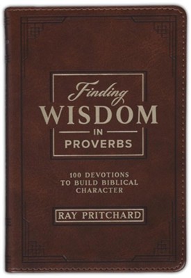 Cover of Finding Wisdom in Proverbs Devotional, soft leather-look