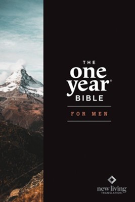 Cover of NLT The One Year Bible for Men (Hardcover) - Imperfectly Imprinted Bibles