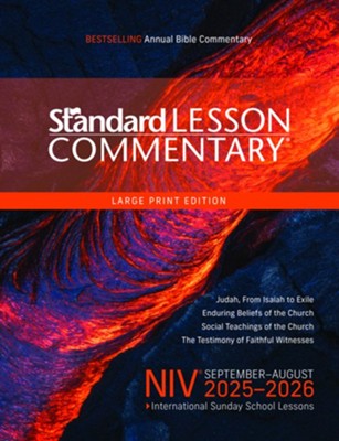 Cover of NIV Standard Lesson Commentary Large Print 2025-2026