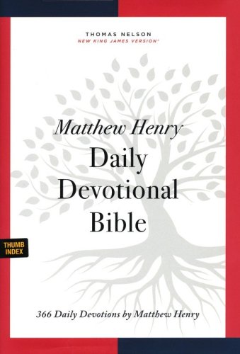 Cover of NKJV Matthew Henry Daily Devotional Bible, Comfort Print--hardcover, (indexed)